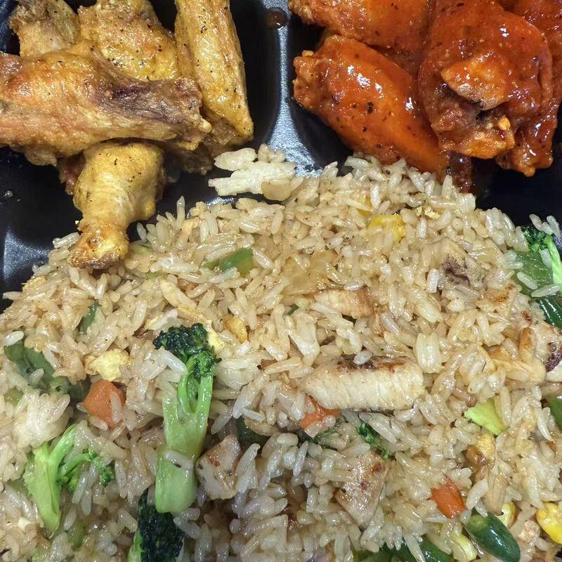 Chicken Fried Rice with wings(10)